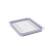 Cambro 20CWGL135 1/2 Size Clear Polycarbonate Camwear Food Pan Flat GripLid 