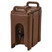 Cambro 250LCD131 Dark Brown 2.5 Gallon Camtainer Insulated Beverage Dispenser