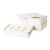 Cambro DBC1826CW148 White Polycarbonate Camwear Pizza Dough Proofing Box Lid - 18