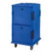 Cambro UPC1600186 Navy Blue Ultra Camcart Front Loading Insulated Food Pan Hold and Transport Cart