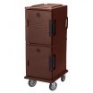 Cambro UPC800131 Dark Brown Ultra Camcart Front Loading Insulated Food Pan Hold and Transport Cart