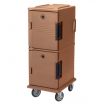 Cambro UPC800157 Coffee Beige Front Loading Insulated Food Pan Hold and Transport Cart