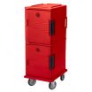 Cambro UPC800158 Hot Red Ultra Camcart Front Loading Insulated Food Pan Hold and Transport Cart