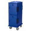 Cambro UPC800186 Navy Blue Ultra Camcart Front Loading Insulated Food Pan Hold and Transport Cart