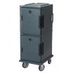 Cambro UPC800191 Granite Gray Ultra Camcart Front Loading Insulated Food Pan Hold and Transport Cart