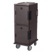 Cambro UPC800194 Granite Sand Ultra Camcart Front Loading Insulated Food Pan Hold and Transport Cart