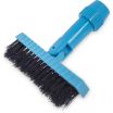 Carlisle 36532003 Blue 7 1/2 Inch Flo-Pac Swivel Head Grout Line Brush Head WIth Bevel Cut Nylon Bristles