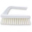 Carlisle 40024EC02 White 6 Inch Sparta Plastic Iron-Shape Handle Bake Pan Lip Brush With 1 1/4 Inch Polyester Bristles