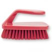 Carlisle 40024EC05 Red 6 Inch Sparta Plastic Iron-Shape Handle Bake Pan Lip Brush With 1 1/4 Inch Polyester Bristles