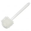 Carlisle 4050000 White 20 Inch Sparta All-Purpose Polypropylene Handle Utility Scrub Brush With 1 5/8 Inch Medium Stiff Nylon Bristles