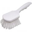 Carlisle 4054200 White 8 Inch Sparta All-Purpose Polypropylene Handle Utility Scrub Brush With 1 1/4 Inch Medium Stiff Nylon Bristles