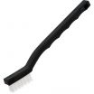 Carlisle 4067400 Black 7 1/4 Inch Flo-Pac Plastic Handle Toothbrush Style Utility Brush With 1/2 Inch Stiff Nylon Bristles