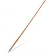 Carlisle 4526700 Brown 60 Inch Lacquered Wood Broom Handle With Metal Threaded Tip