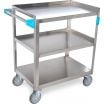 Carlisle UC5031827 Stainless Steel 500 Pound Capacity Three Shelf Utility Cart
