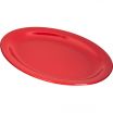 Carlisle KL12705 Red Melamine Kingline Oval Platter Tray - 12