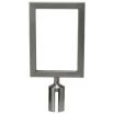 Winco CGSF-12S Stainless Steel Stanchion Top Sign Frame