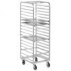 26 Length x 20-1/2 Width x 69 Height John Boos ABPR-1820-RKD Rounded Top Front Load Mobile Pan Rack with 5 Casters 20 Pan Capacity 