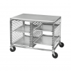 Channel Mfg 565/P 42” Wide Mobile Work Table With Wire Pan Slides And 30 Pan Capacity