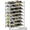 Channel Mfg 7502-4 16-1/4 Inch Aluminum Wine Storage Shelf - Double Depth Capacity