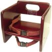 Winco CHB-703 Mahogany Stacking Booster Chair