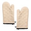 Chef Approved 167315 Ambidextrous Beige Terry Cloth Oven Mitt - 15