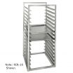 Channel Mfg RIR-24S 24 Pan Stainless Steel End Load Sheet / Bun Pan Rack for Reach-Ins - Assembled