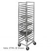 Channel Mfg SSPR-5E 11 Pan End Load Stainless Steel Steam Table Pan Rack - Assembled