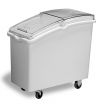 Continental 9326 White 26 Gallon Mobile Ingredient Bin With Lid