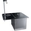 Delfield 204P Drop-In Single Service Stainless Steel Ice And Water Station With 13 1/2