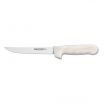 Dexter S136PCP 01523 Sani-Safe 6 Inch High Carbon Steel Wide Boning Knife With White Textured Handle
