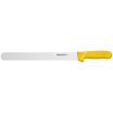 Dexter S140-12SCY-PCP 13463Y Sani-Safe Yellow Handle 12 Inch Scalloped Edge Blade Slicer Knife In Packaging