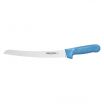 Dexter S147-10SCC-PCP 18173C Sani-Safe 10 Inch High Carbon Steel Curved Scalloped Bread Knife With Textured Blue Handle