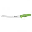 Dexter S147-10SCG-PCP 18173G Sani-Safe 10 Inch High Carbon Steel Curved Scalloped Bread Knife With Textured Green Handle