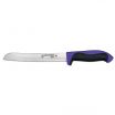 Dexter S360-8SCP-PCP 36007P 360 Series 8 Inch DEXSTEEL High Carbon Steel Scalloped Bread Knife With Purple Santoprene Handle