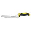 Dexter S360-9SCY-PCP 36008Y 360 Series Yellow Handle Offset Scalloped Edge 9 Inch DEXSTEEL Slicer Knife In Packaging