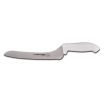 Dexter SG163-9SC-PCP 24423 SofGrip 9 Inch High Carbon Steel Offset Scalloped Sandwich Knife With White Rubber Handle