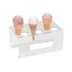 Dispense-Rite CTCS-6C 9-3/4” Wide Countertop Ice Cream Cone Stand With Six Sections