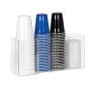 Dispense-Rite CTHL-4 Acrylic 4-Compartment Beverage Cup and Lid Organizer