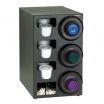 Dispense Rite SLR-C-3RBT 8-44 oz 3-Cup Beverage, Lid and Straw Countertop Dispenser