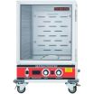 Empura E-HPI1812 Half-Height Insulated Mobile Heavy-Duty Anodized Aluminum Heated Proofer And Holding Cabinet With 1 Clear Polycarbonate Door