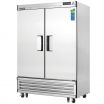 Everest Refrigeration EBF2 54.125 Inch Two Section Solid Door Upright Reach-In Freezer 50 Cubic Feet