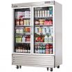 Everest Refrigeration EBGR2 54.125 Inch Two Section Glass Door Upright Reach-In Refrigerator 50 Cubic Feet