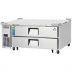 Everest Refrigeration ECB52D2 51.875 Inch One Section Two Drawer Side Mount Refrigerated Chef Base 115V