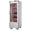 Everest Refrigeration EDA1 29.25 Inch One Section Glass Door Dry Aging And Thawing Refrigerator 22 Cubic Feet