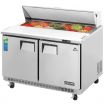 Everest Refrigeration EPBNR2 47.5 Inch Two Door Back Mount Sandwich Prep Table 13 Cubic Feet