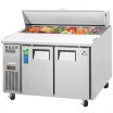 Everest Refrigeration EPR2 47.5 Inch Two Section Side Mount Sandwich Prep Table 13 Cubic Feet