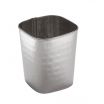 American Metalcraft FCH35 12 oz. Square Hammered Stainless Steel Fry Cup