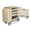 Forbes Industries 4402 Beverage Restocking Cart Powder-epoxy Cabinet Finish Stainless Steel Top Tray