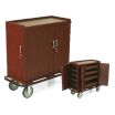 Forbes Industries 4403 Beverage Restocking Cart Laminate Cabinet Finished 3-sided Top Tray