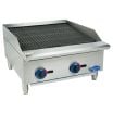 Chefmate by Globe C24CB-SR 24 Inch Wide Gas Charbroiler With Stainless Steel Radiants And Adjustable Grates 75,000 BTU